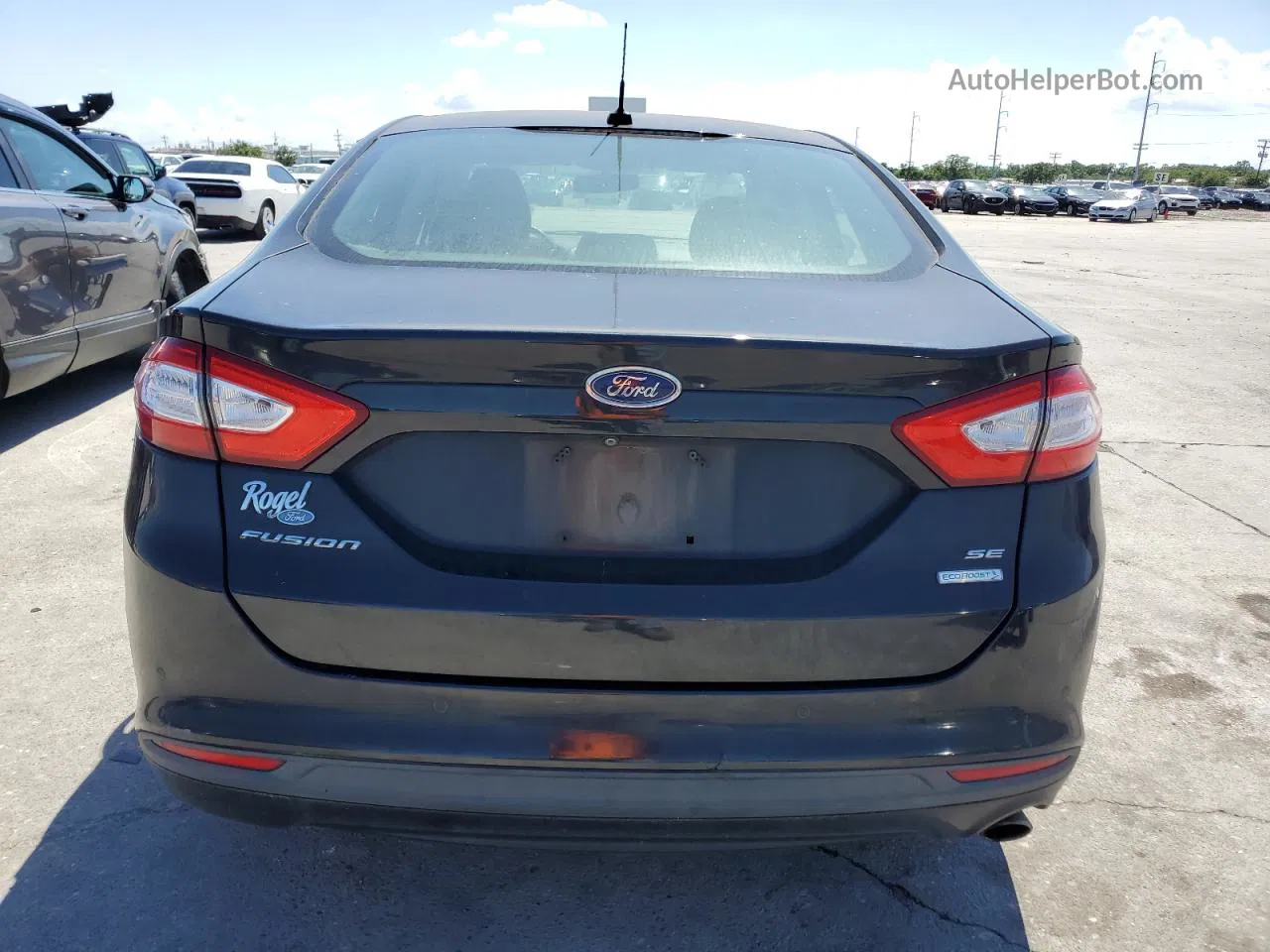 2015 Ford Fusion Se Черный vin: 3FA6P0HD8FR123735