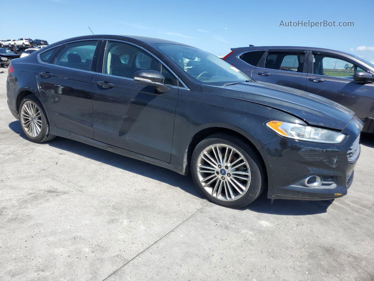 2015 Ford Fusion Se Черный vin: 3FA6P0HD8FR123735