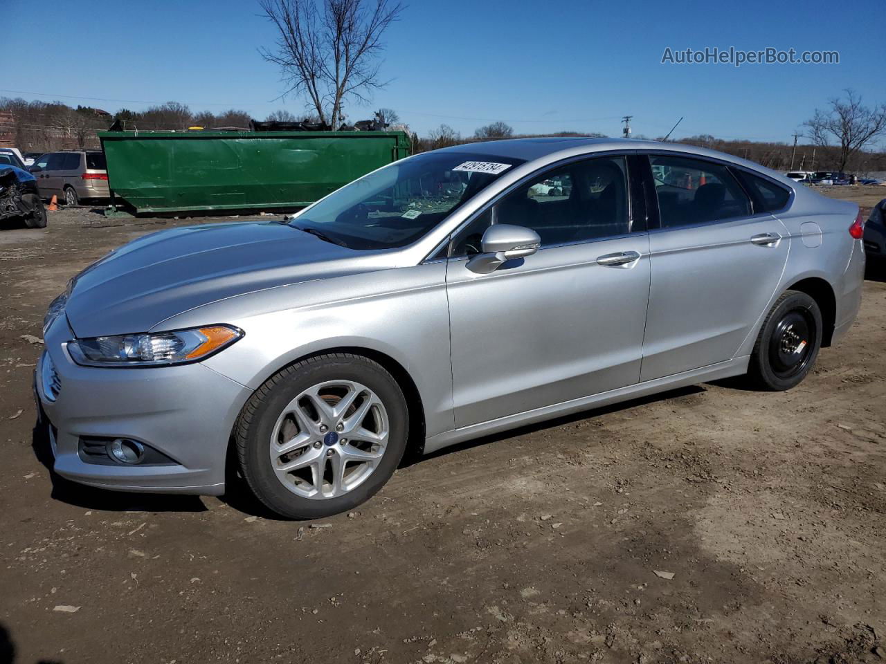 2015 Ford Fusion Se Silver vin: 3FA6P0HD8FR162809