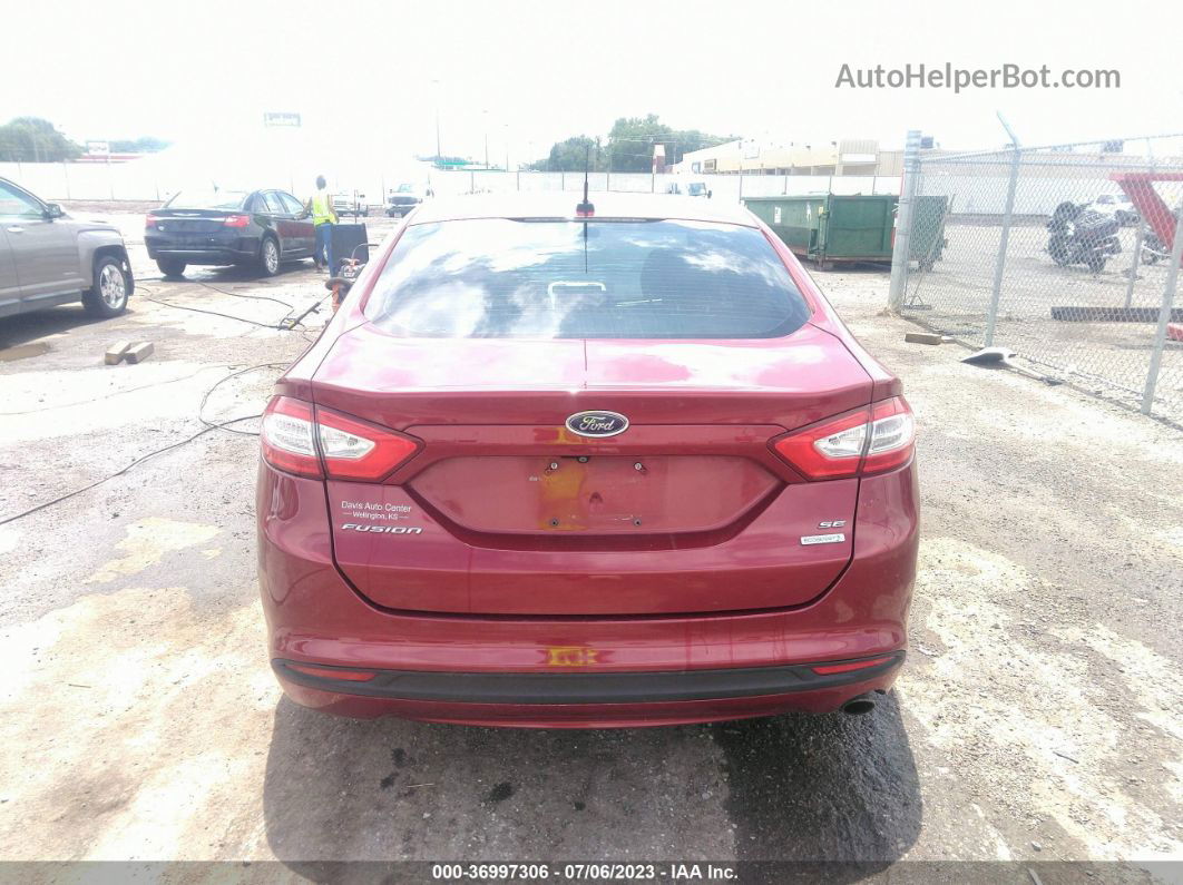 2015 Ford Fusion Se Красный vin: 3FA6P0HD8FR169761