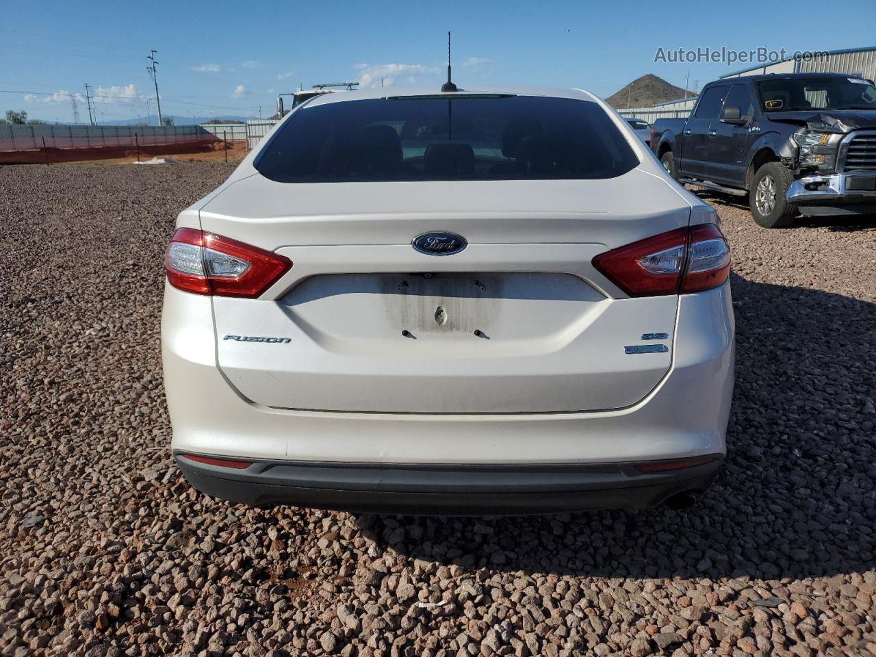 2015 Ford Fusion Se White vin: 3FA6P0HD8FR295005