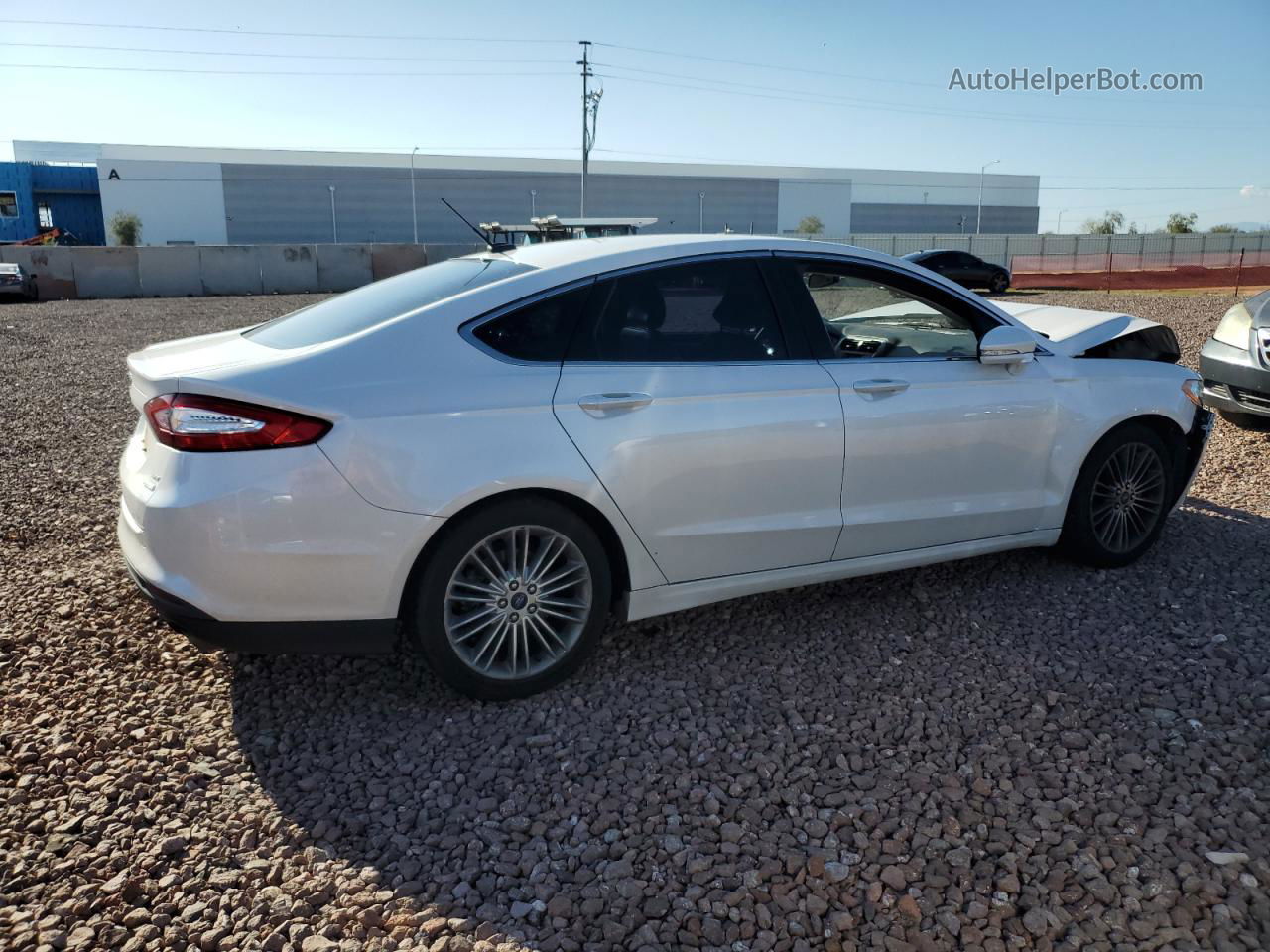 2015 Ford Fusion Se White vin: 3FA6P0HD8FR295005