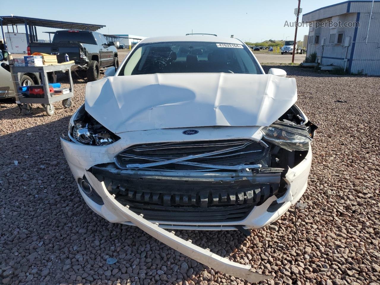 2015 Ford Fusion Se White vin: 3FA6P0HD8FR295005