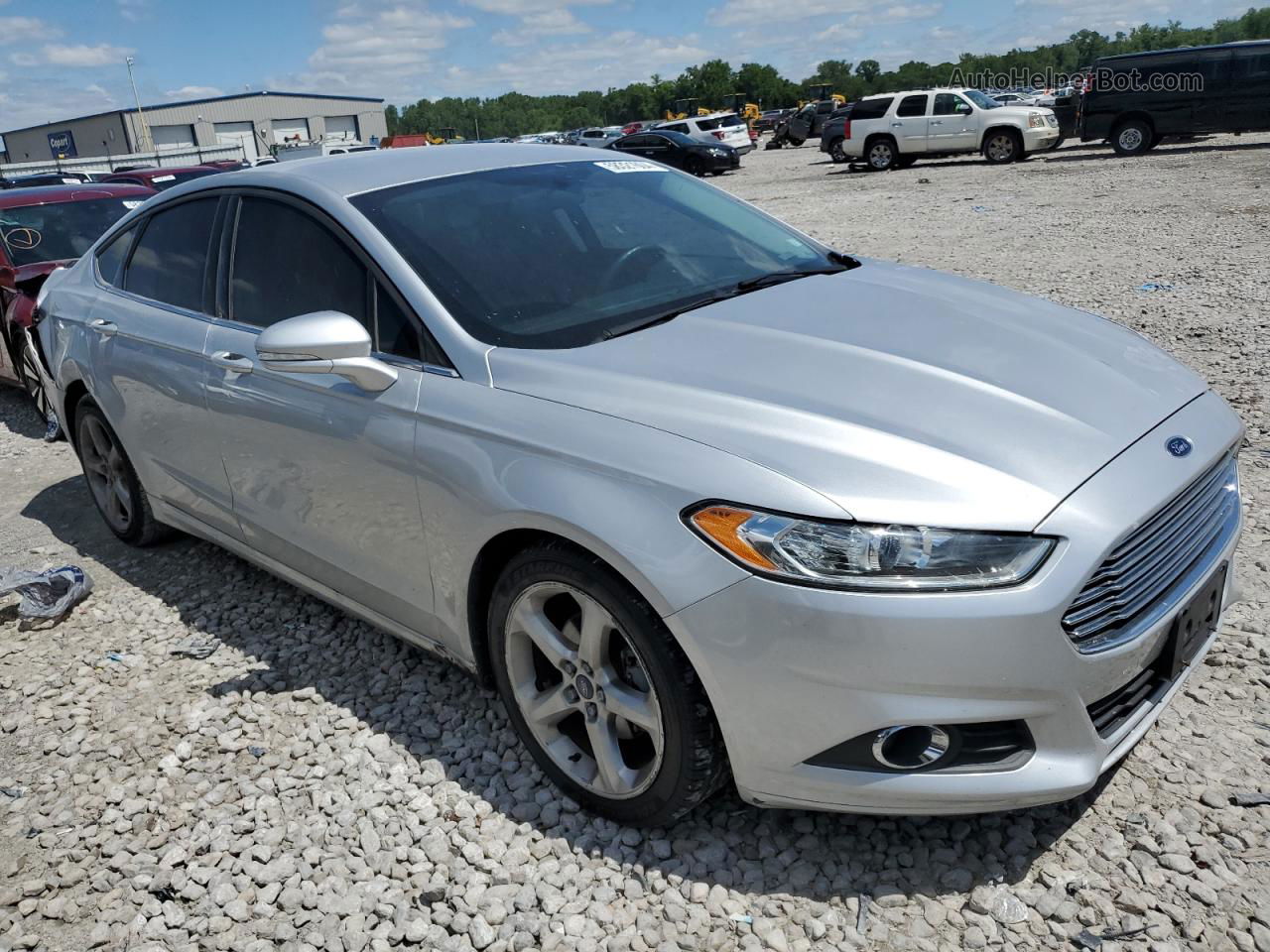 2016 Ford Fusion Se Silver vin: 3FA6P0HD8GR124398