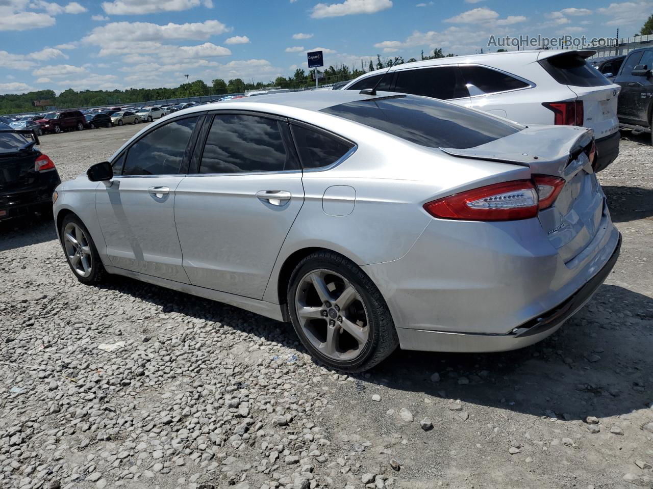 2016 Ford Fusion Se Silver vin: 3FA6P0HD8GR124398