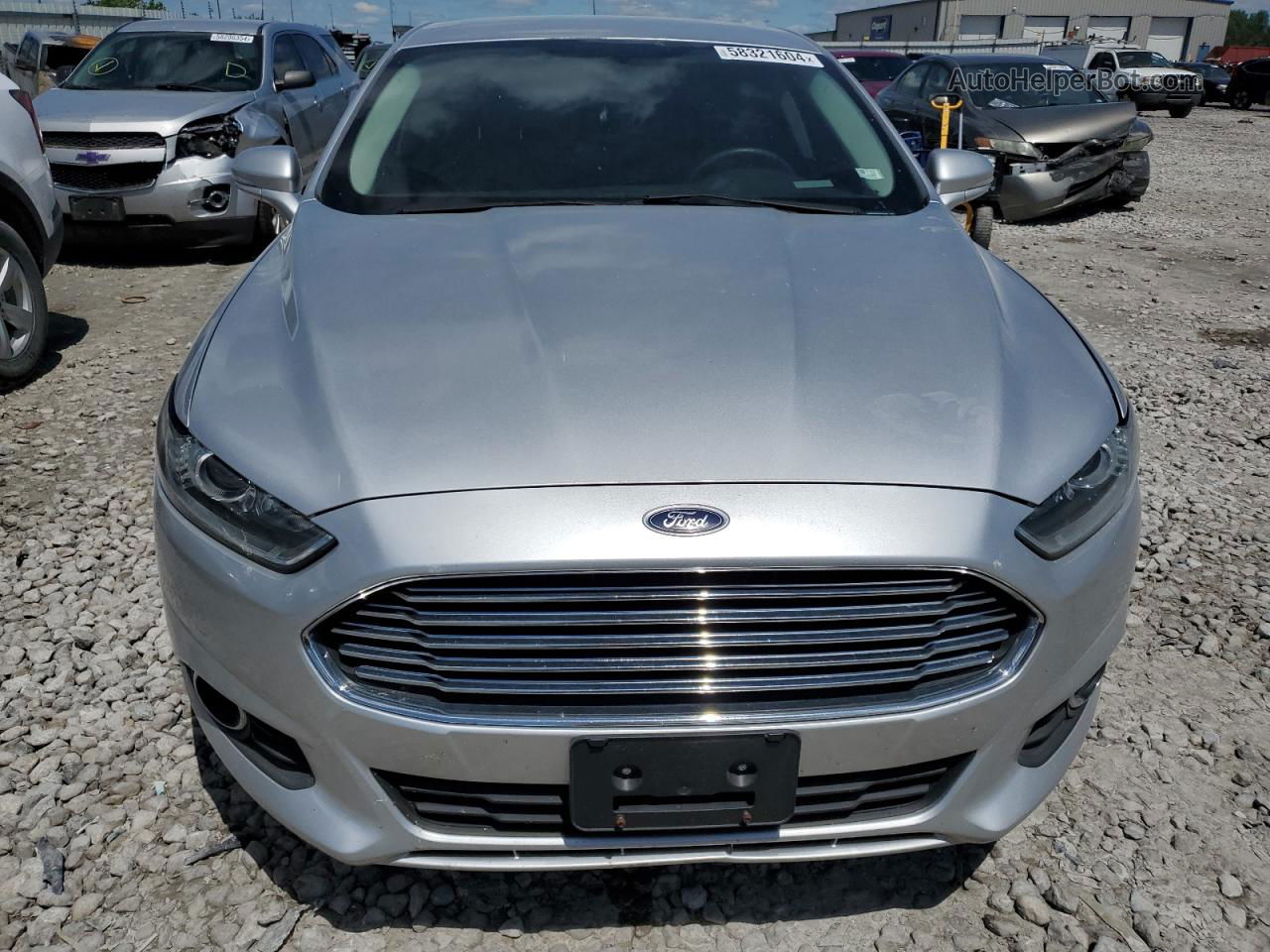 2016 Ford Fusion Se Silver vin: 3FA6P0HD8GR124398