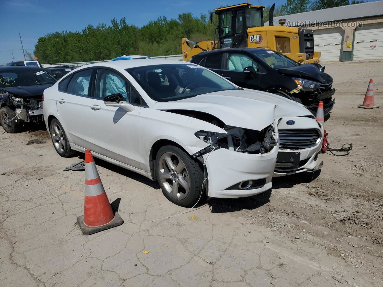 2016 Ford Fusion Se Белый vin: 3FA6P0HD8GR153013