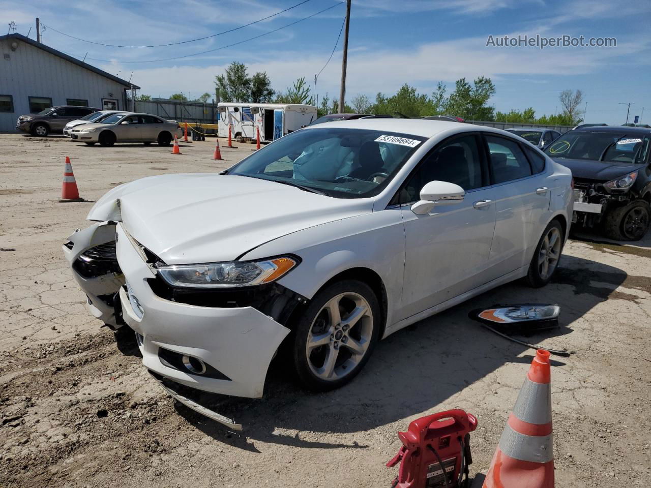 2016 Ford Fusion Se Белый vin: 3FA6P0HD8GR153013