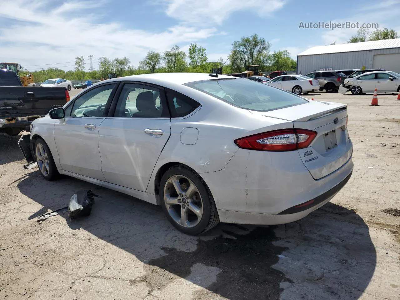 2016 Ford Fusion Se Белый vin: 3FA6P0HD8GR153013