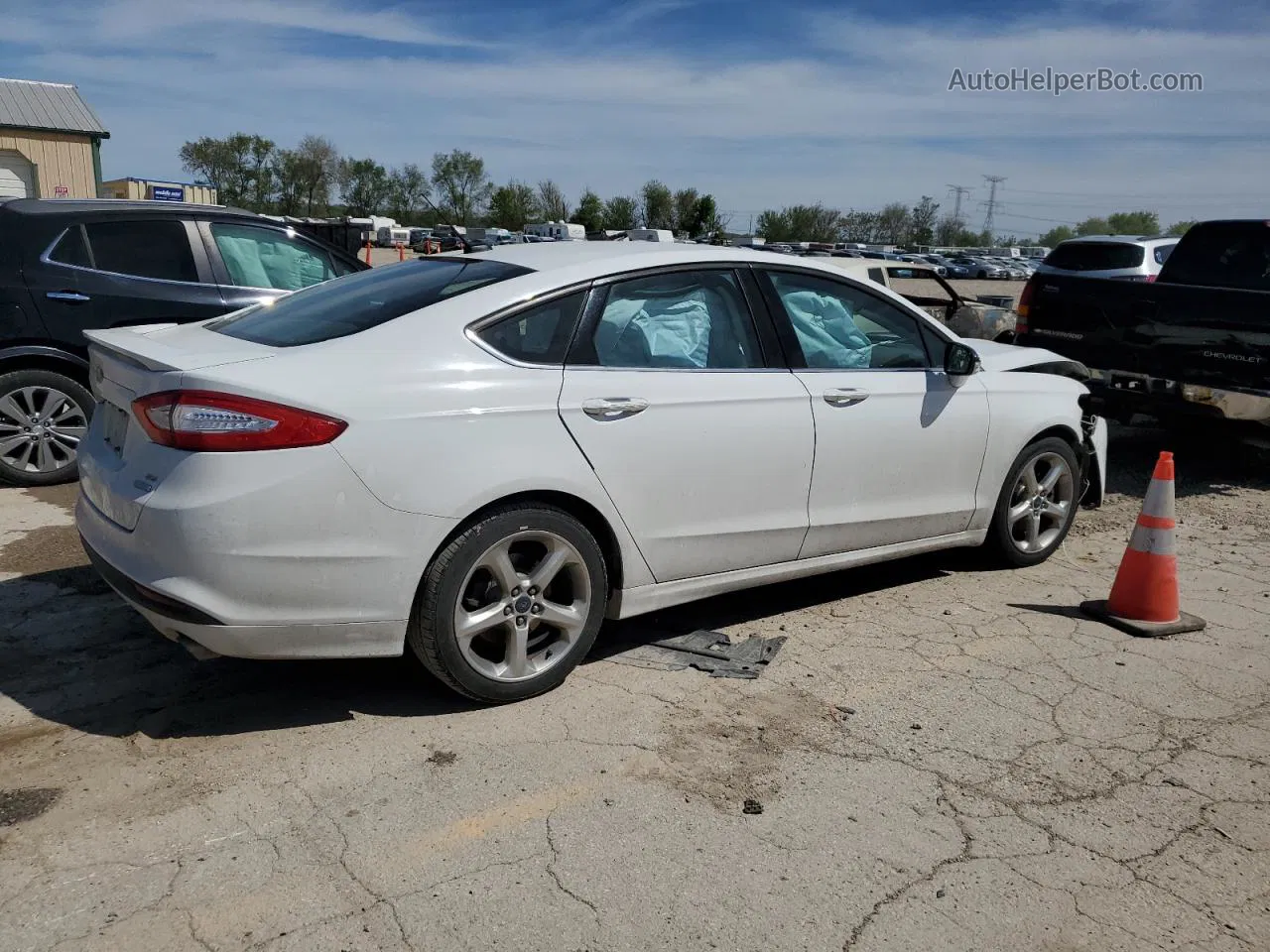 2016 Ford Fusion Se Белый vin: 3FA6P0HD8GR153013