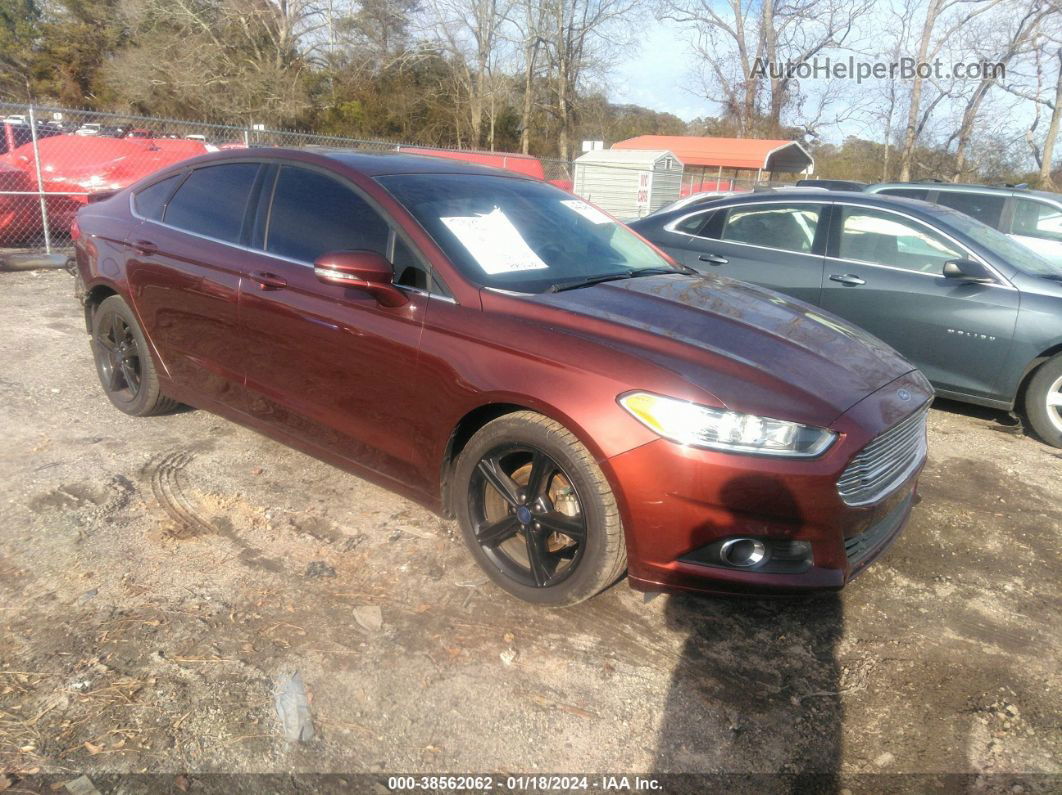 2016 Ford Fusion Se Burgundy vin: 3FA6P0HD8GR310846