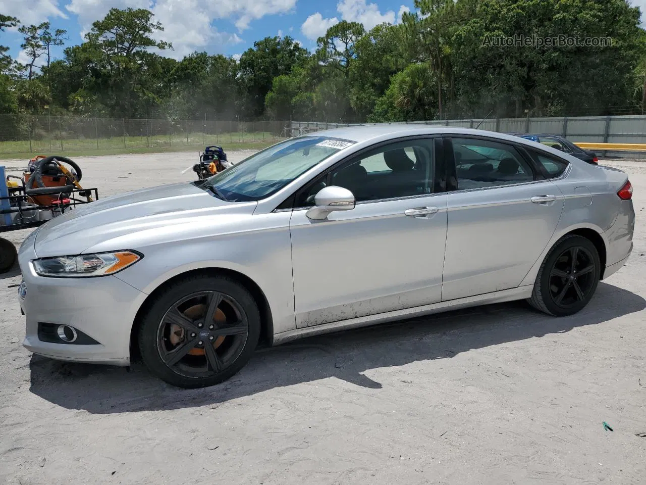 2016 Ford Fusion Se Silver vin: 3FA6P0HD8GR336833