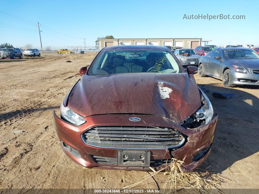 2016 Ford Fusion Se Burgundy vin: 3FA6P0HD8GR341885