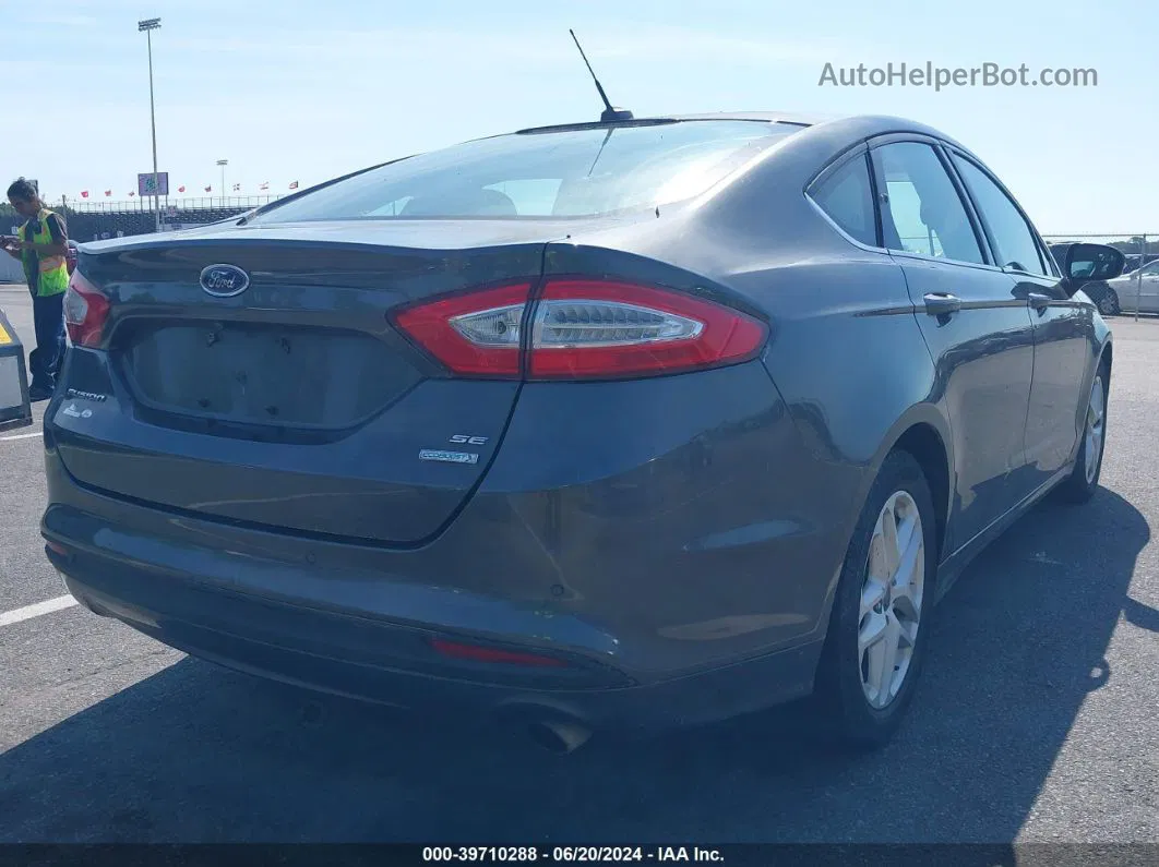 2016 Ford Fusion Se Gray vin: 3FA6P0HD8GR402040