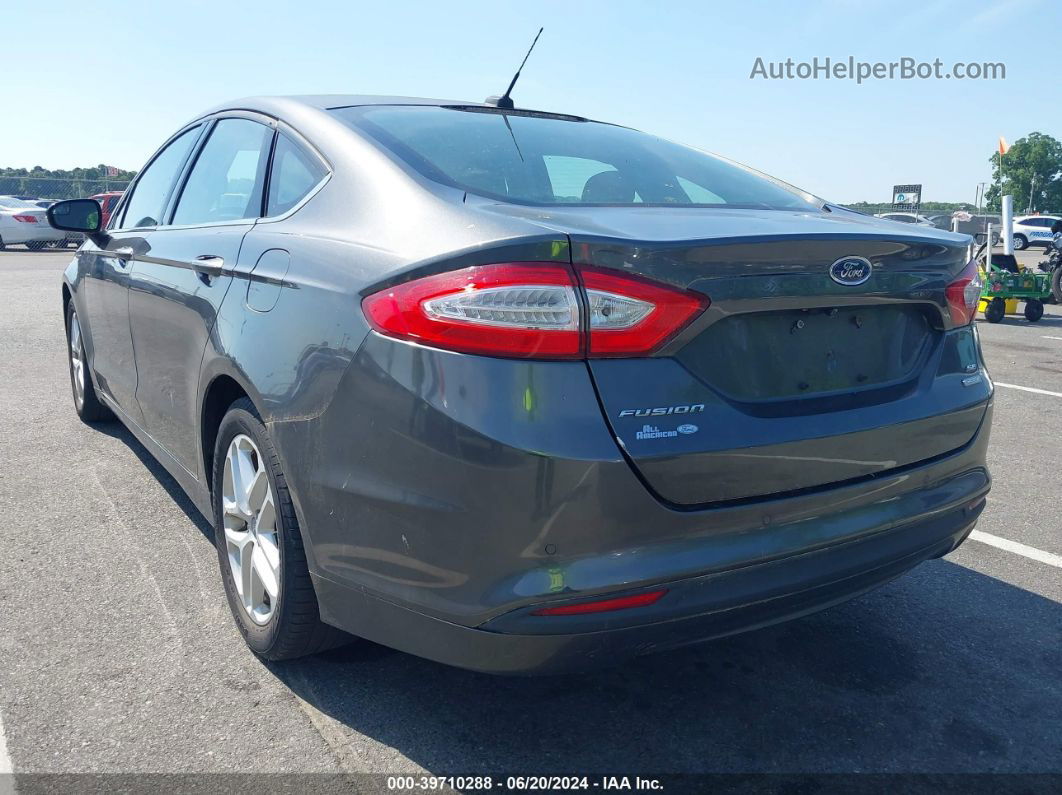 2016 Ford Fusion Se Gray vin: 3FA6P0HD8GR402040