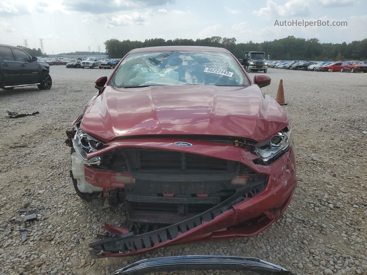 2017 Ford Fusion Se Maroon vin: 3FA6P0HD8HR128369