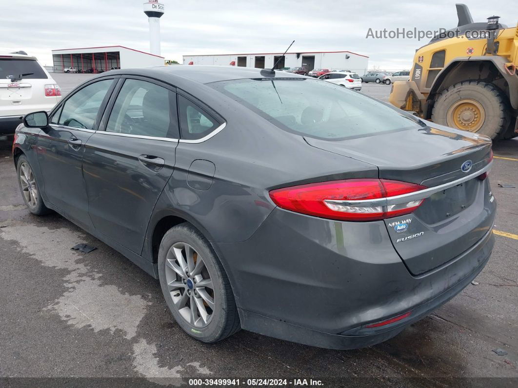 2017 Ford Fusion Se Gray vin: 3FA6P0HD8HR141199