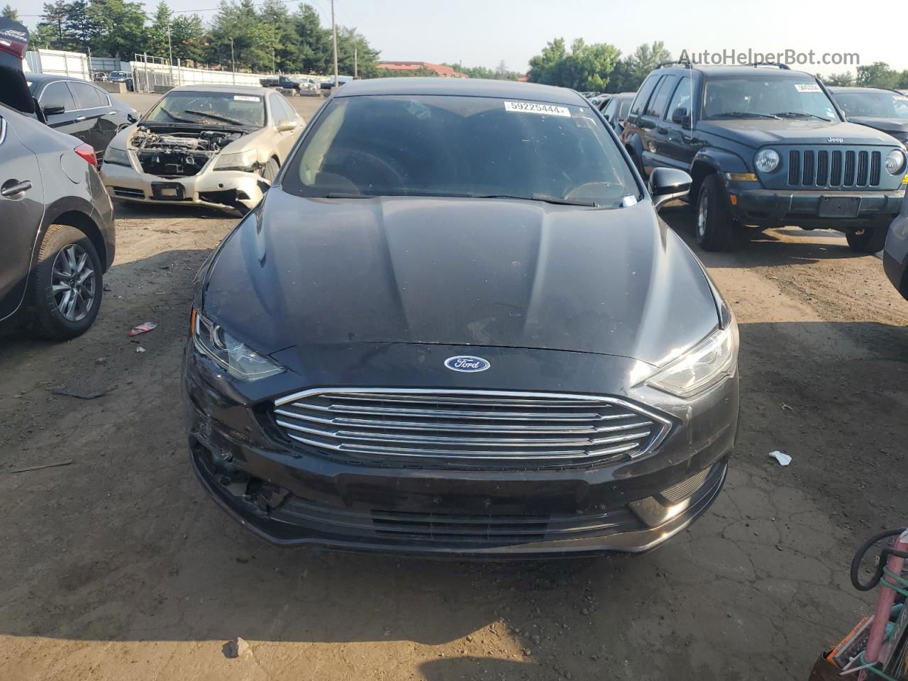 2017 Ford Fusion Se Black vin: 3FA6P0HD8HR173599