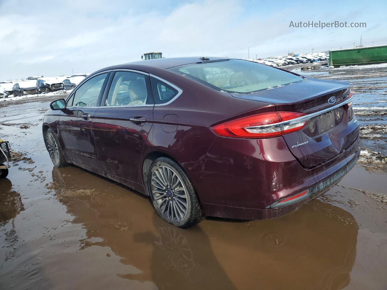 2017 Ford Fusion Se Maroon vin: 3FA6P0HD8HR180486