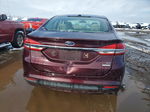 2017 Ford Fusion Se Maroon vin: 3FA6P0HD8HR180486