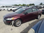 2017 Ford Fusion Se Бордовый vin: 3FA6P0HD8HR215981