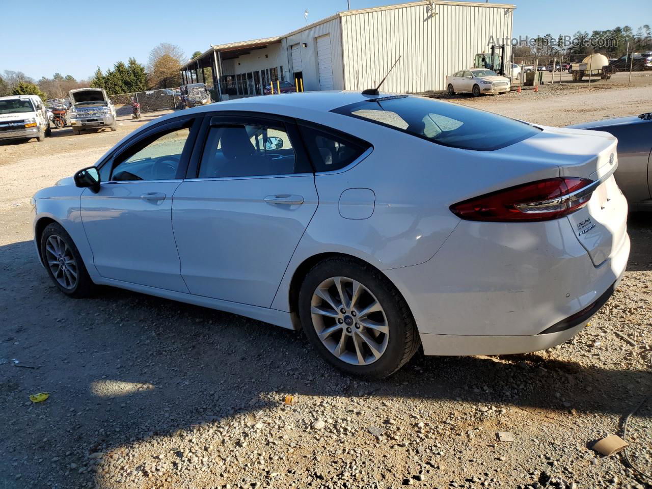 2017 Ford Fusion Se White vin: 3FA6P0HD8HR263562