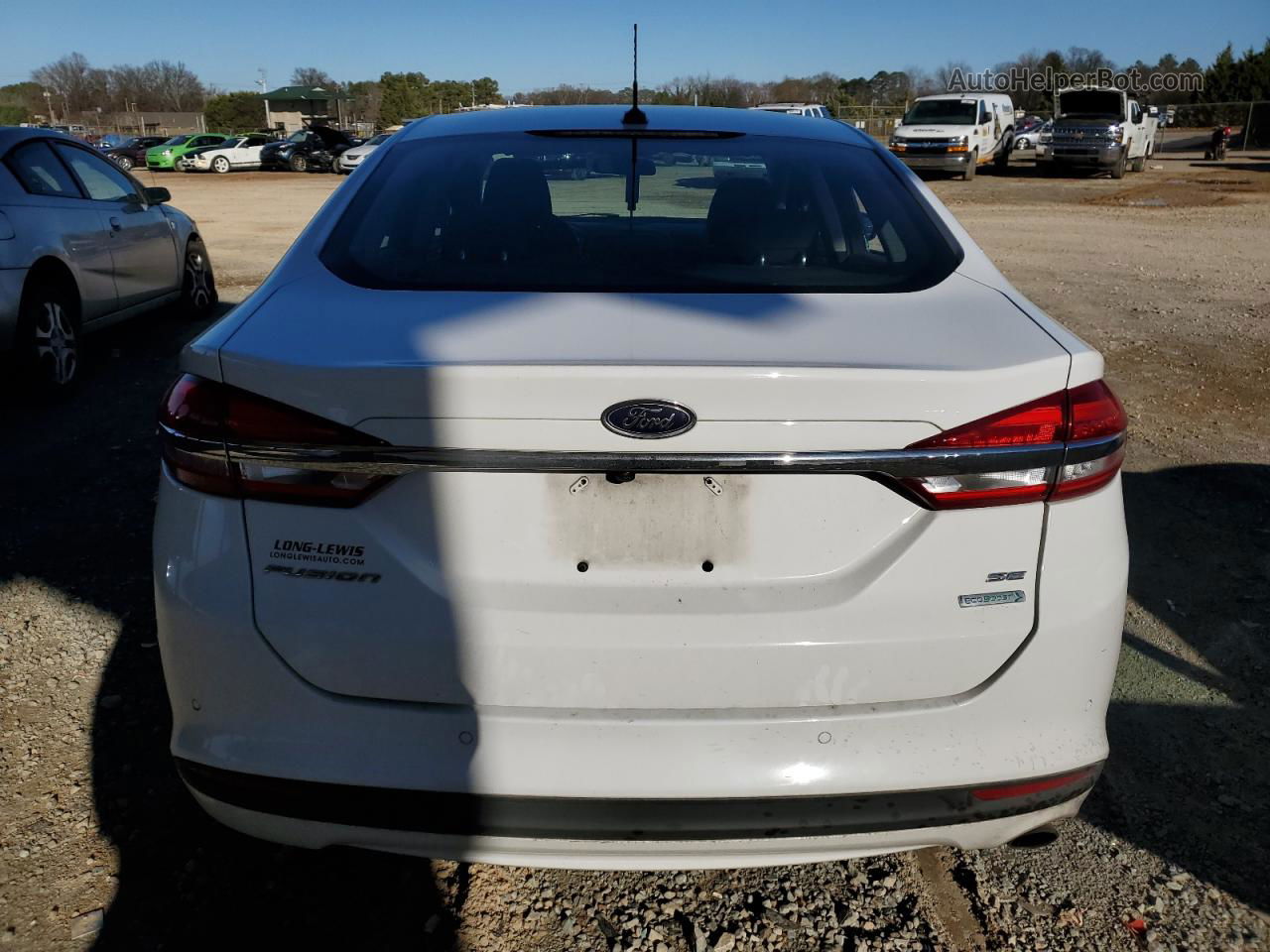 2017 Ford Fusion Se White vin: 3FA6P0HD8HR263562