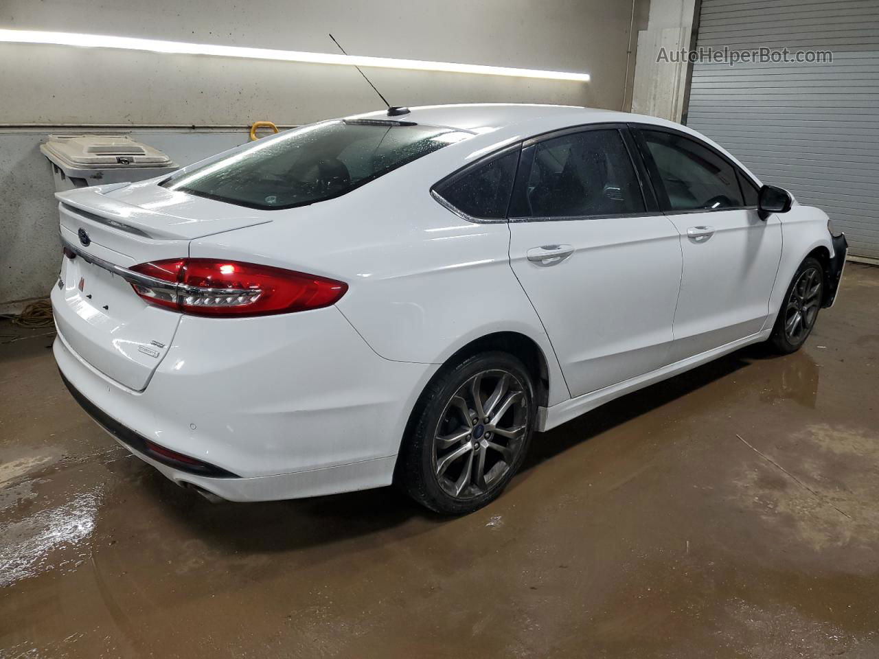 2017 Ford Fusion Se White vin: 3FA6P0HD8HR264047