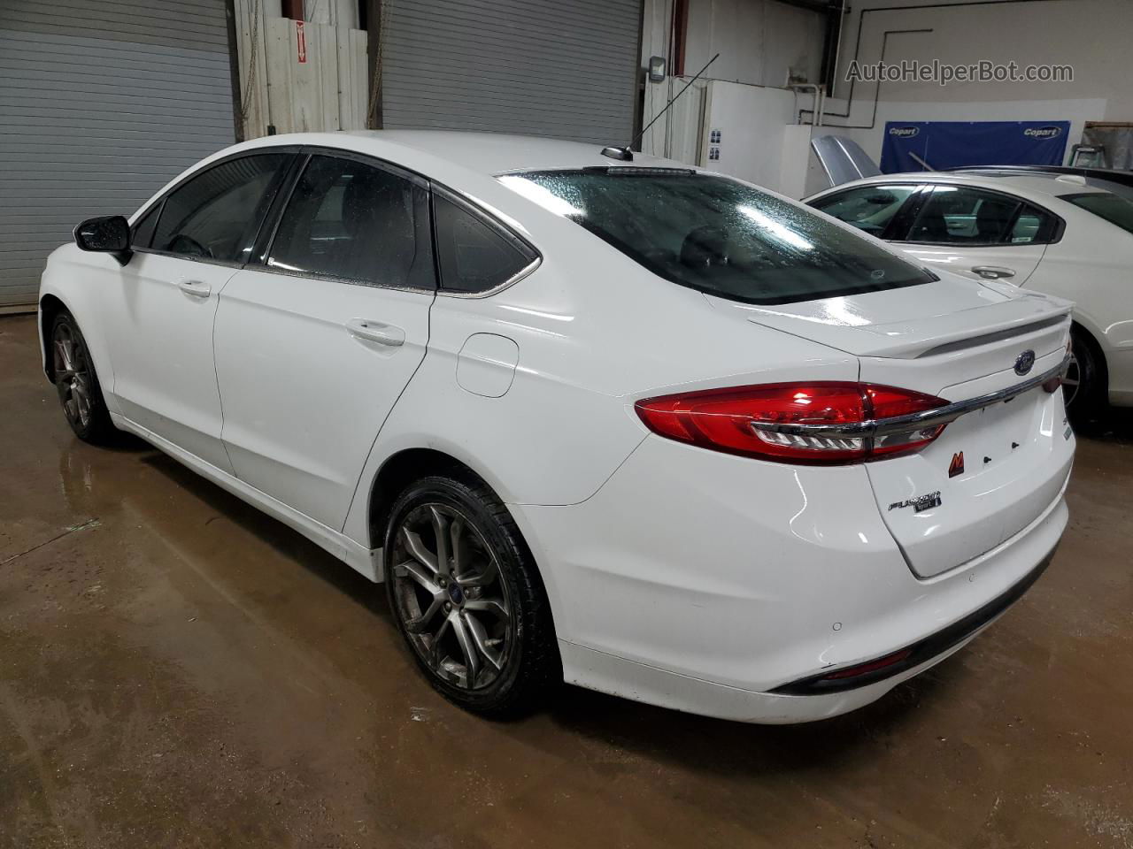 2017 Ford Fusion Se White vin: 3FA6P0HD8HR264047