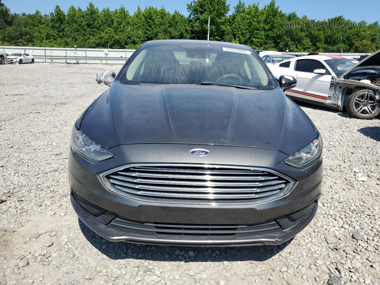 2017 Ford Fusion Se Gray vin: 3FA6P0HD8HR286548