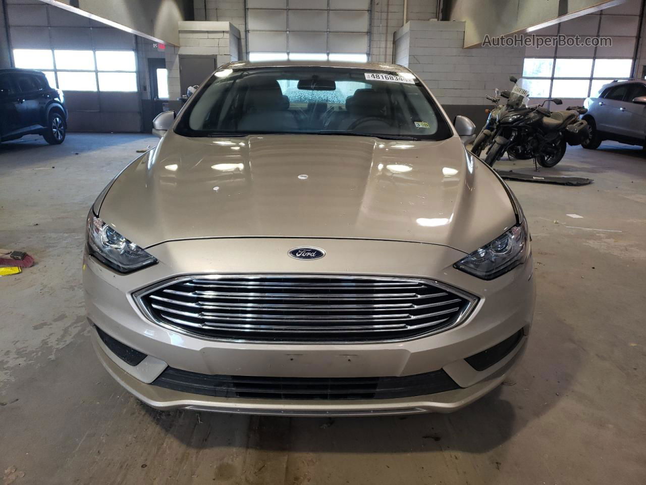 2017 Ford Fusion Se Beige vin: 3FA6P0HD8HR289336