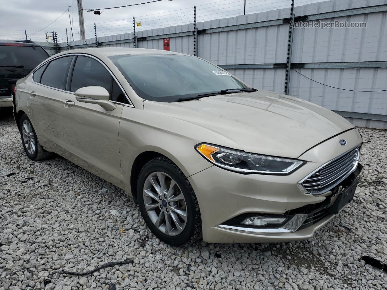 2017 Ford Fusion Se Желто-коричневый vin: 3FA6P0HD8HR318995