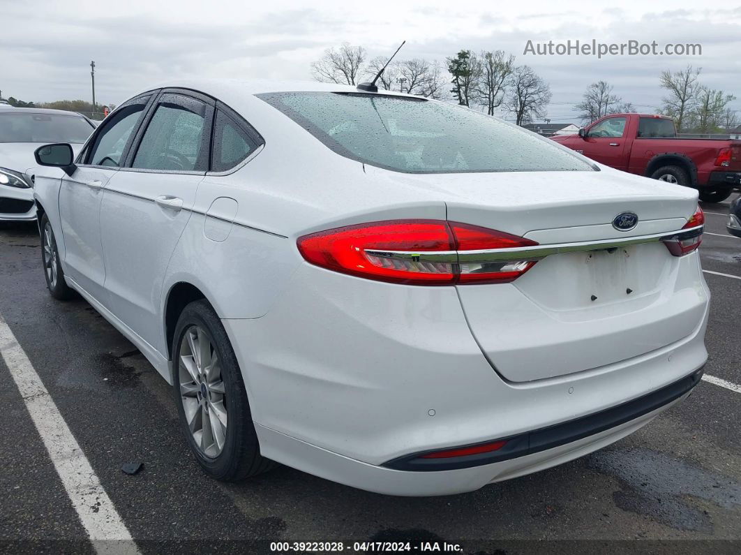 2017 Ford Fusion Se White vin: 3FA6P0HD8HR352855