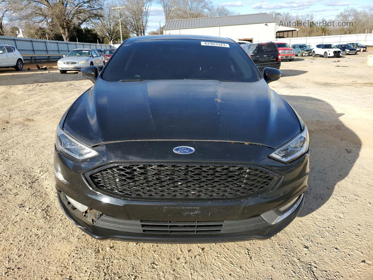 2017 Ford Fusion Se Черный vin: 3FA6P0HD8HR390618