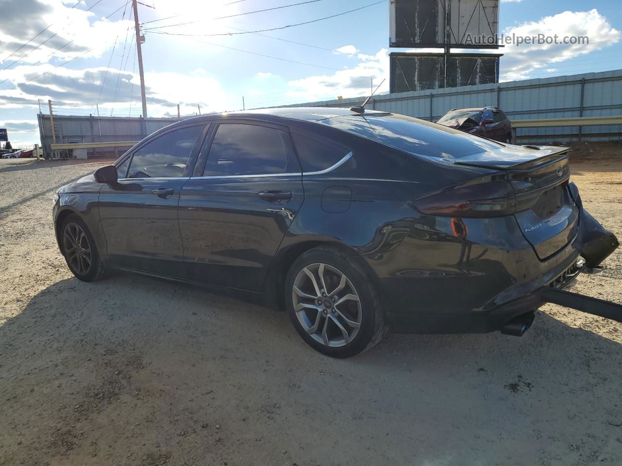 2017 Ford Fusion Se Черный vin: 3FA6P0HD8HR390618