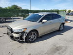 2018 Ford Fusion Se Beige vin: 3FA6P0HD8JR106782