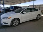 2018 Ford Fusion Se White vin: 3FA6P0HD8JR158784