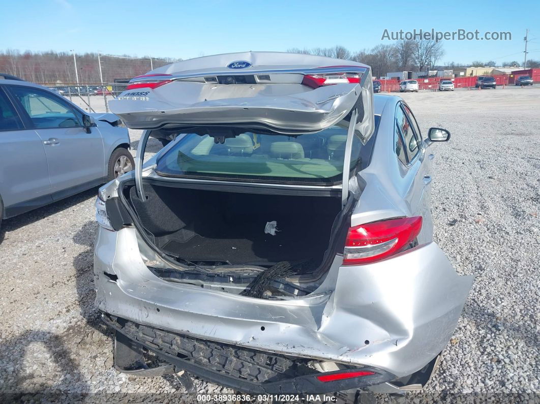 2018 Ford Fusion Se Silver vin: 3FA6P0HD8JR177772