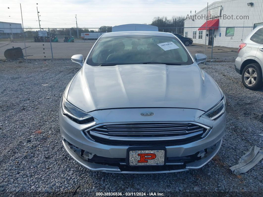 2018 Ford Fusion Se Silver vin: 3FA6P0HD8JR177772