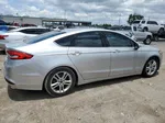 2018 Ford Fusion Se Silver vin: 3FA6P0HD8JR216764