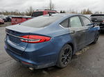 2018 Ford Fusion Se Blue vin: 3FA6P0HD8JR240630