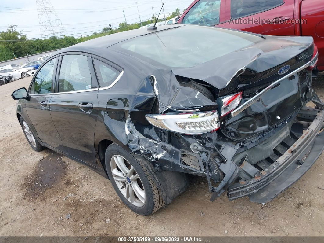 2018 Ford Fusion Se Black vin: 3FA6P0HD8JR256052