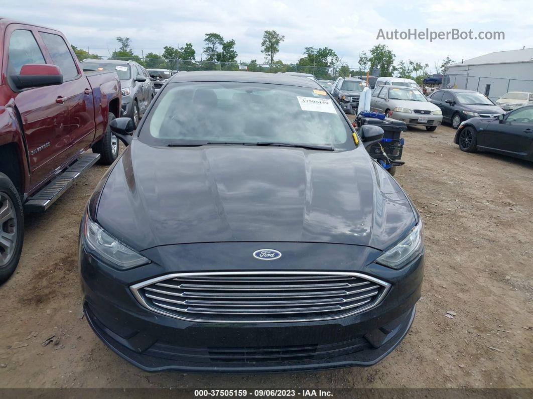 2018 Ford Fusion Se Black vin: 3FA6P0HD8JR256052