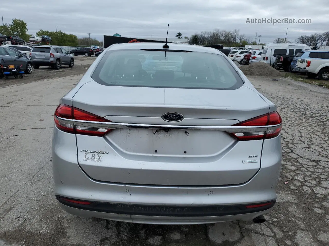 2018 Ford Fusion Se Silver vin: 3FA6P0HD8JR266774