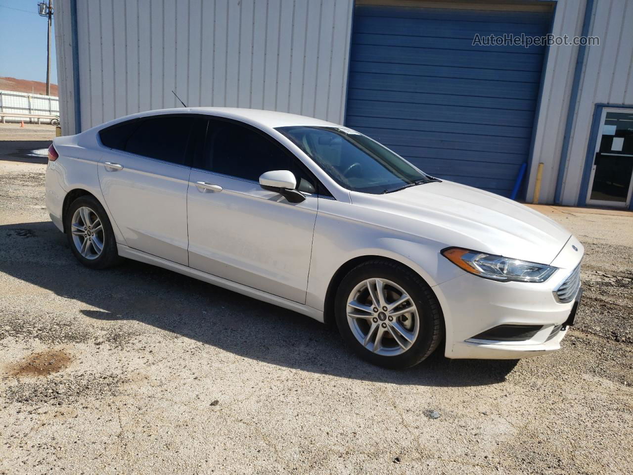 2018 Ford Fusion Se White vin: 3FA6P0HD8JR267438