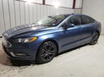 2018 Ford Fusion Se Blue vin: 3FA6P0HD8JR280870