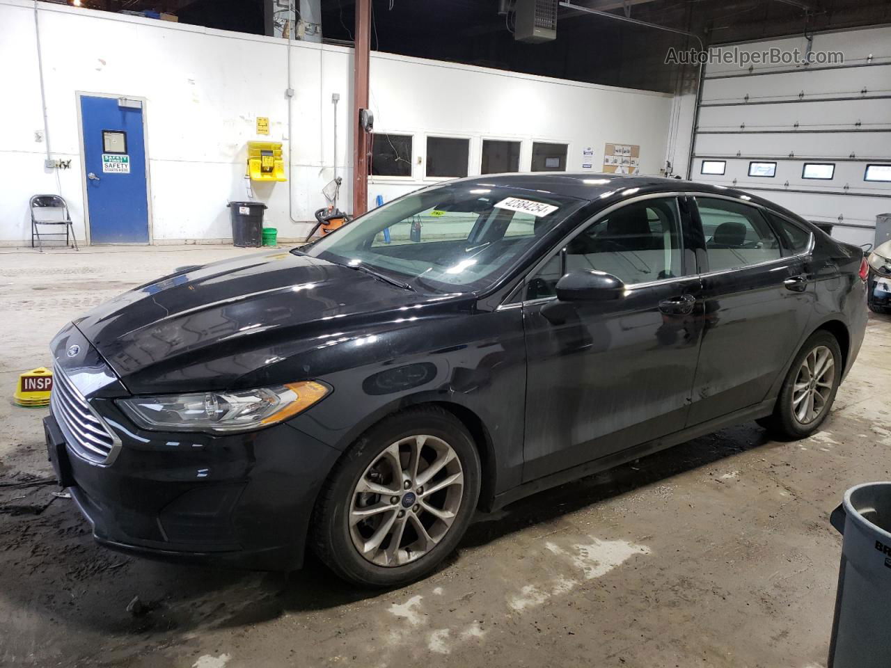 2019 Ford Fusion Se Black vin: 3FA6P0HD8KR173478