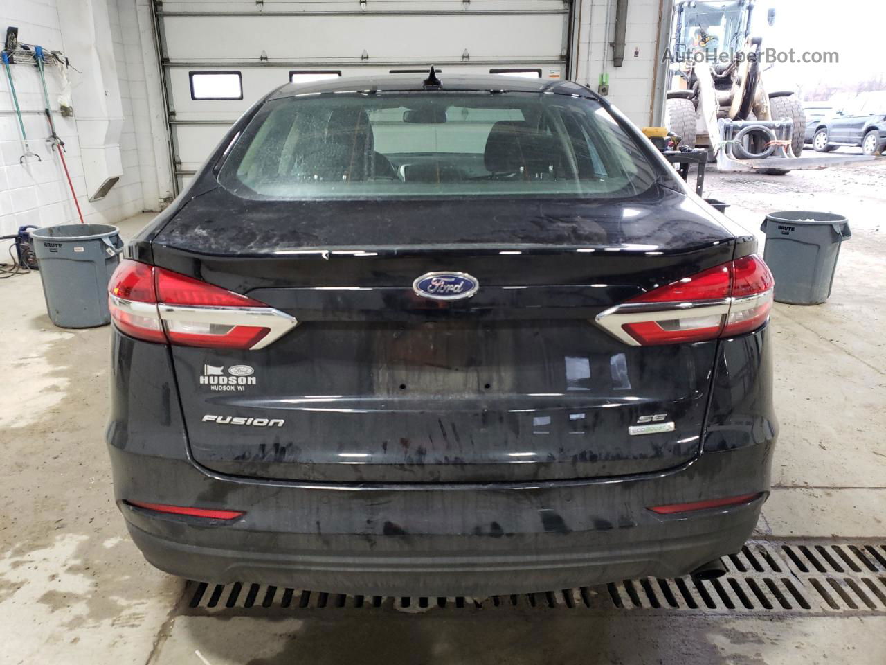 2019 Ford Fusion Se Black vin: 3FA6P0HD8KR173478