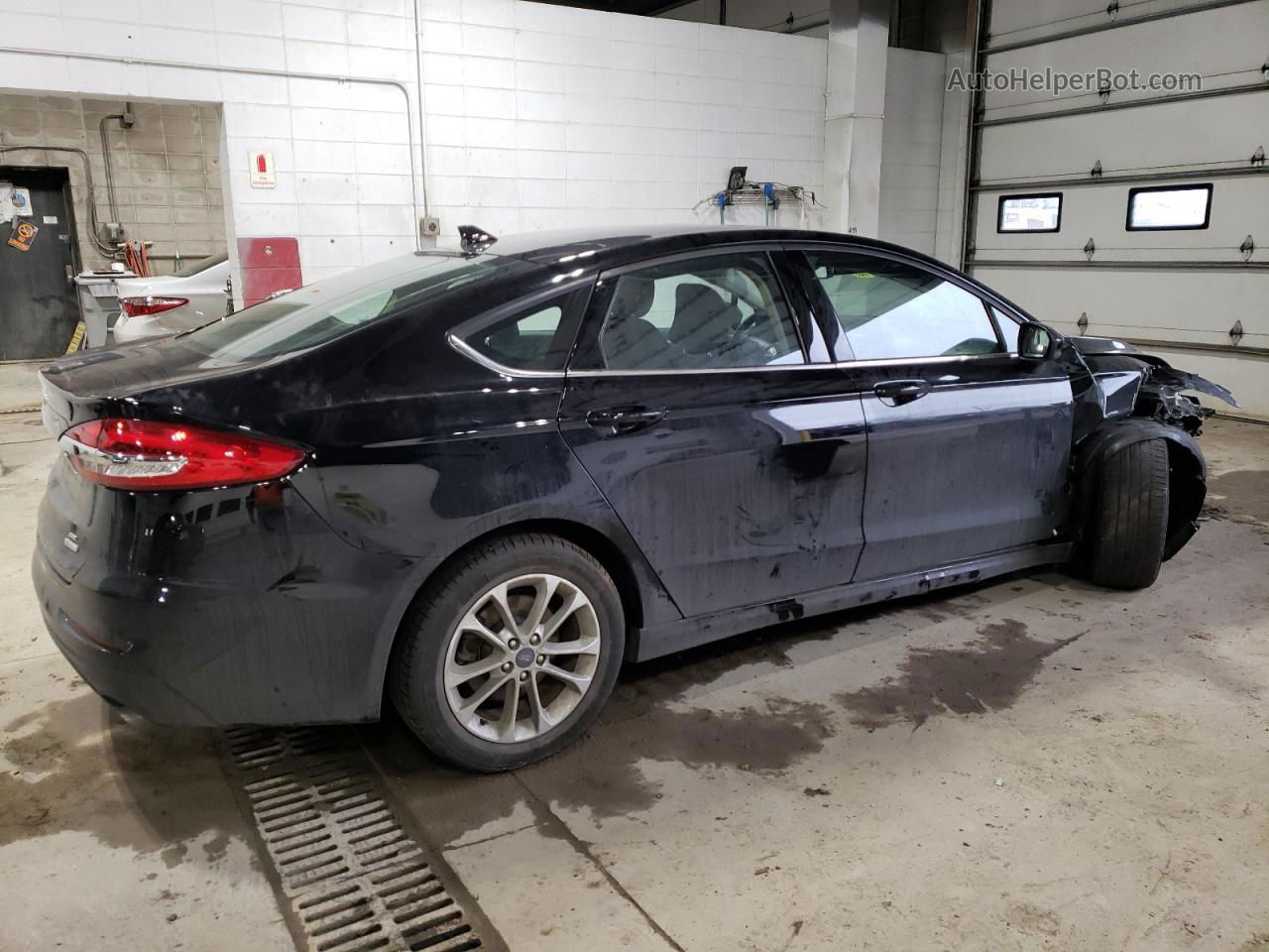 2019 Ford Fusion Se Black vin: 3FA6P0HD8KR173478