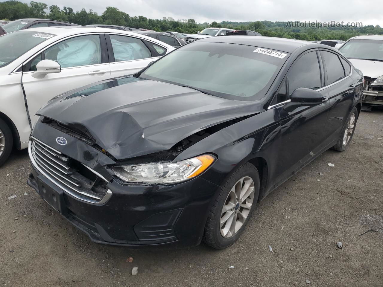 2020 Ford Fusion Se Black vin: 3FA6P0HD8LR119387